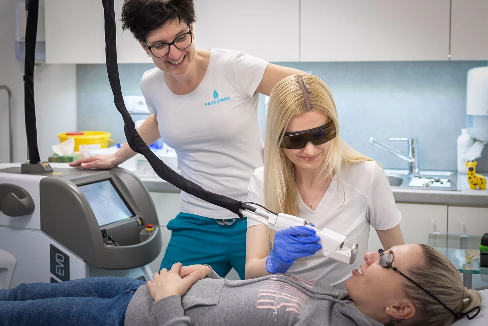 Laserové ošetření pleti obličeje v klinice VASCUMED