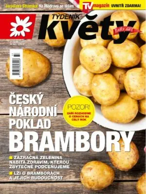 Titulní strana časopisu Týdeník Květy s článkem o klinice VASCUMED