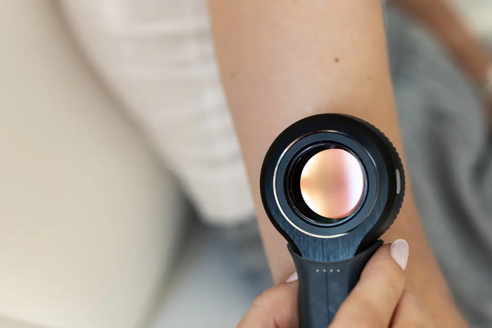 Vyšetření znaménka dermatoskopem